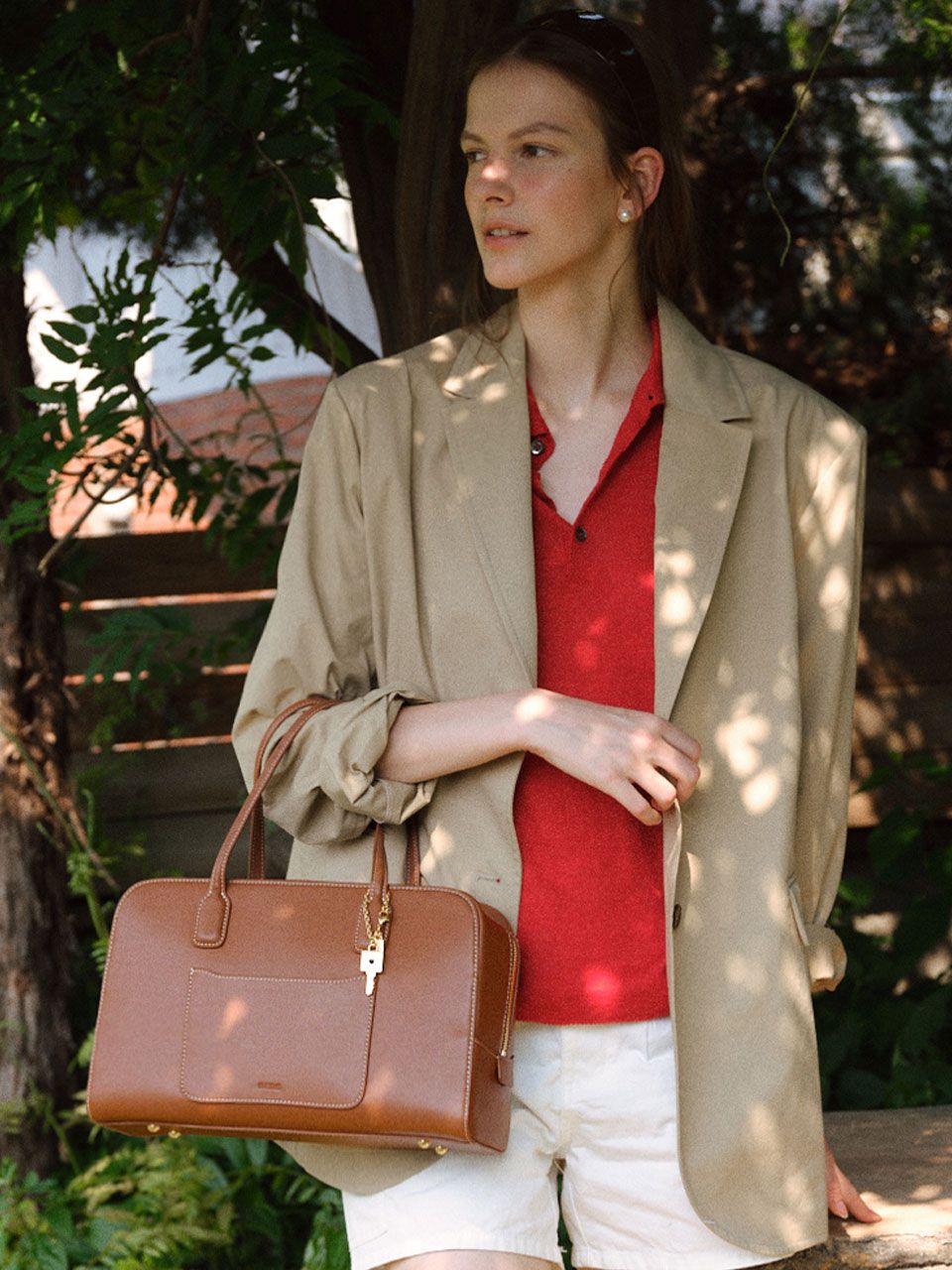 ★DE MERIEL★ Cayley Boston Bag Choco Brown CAYLEY BOSTON Designer fashion, Seoul-fully created | W Concept
