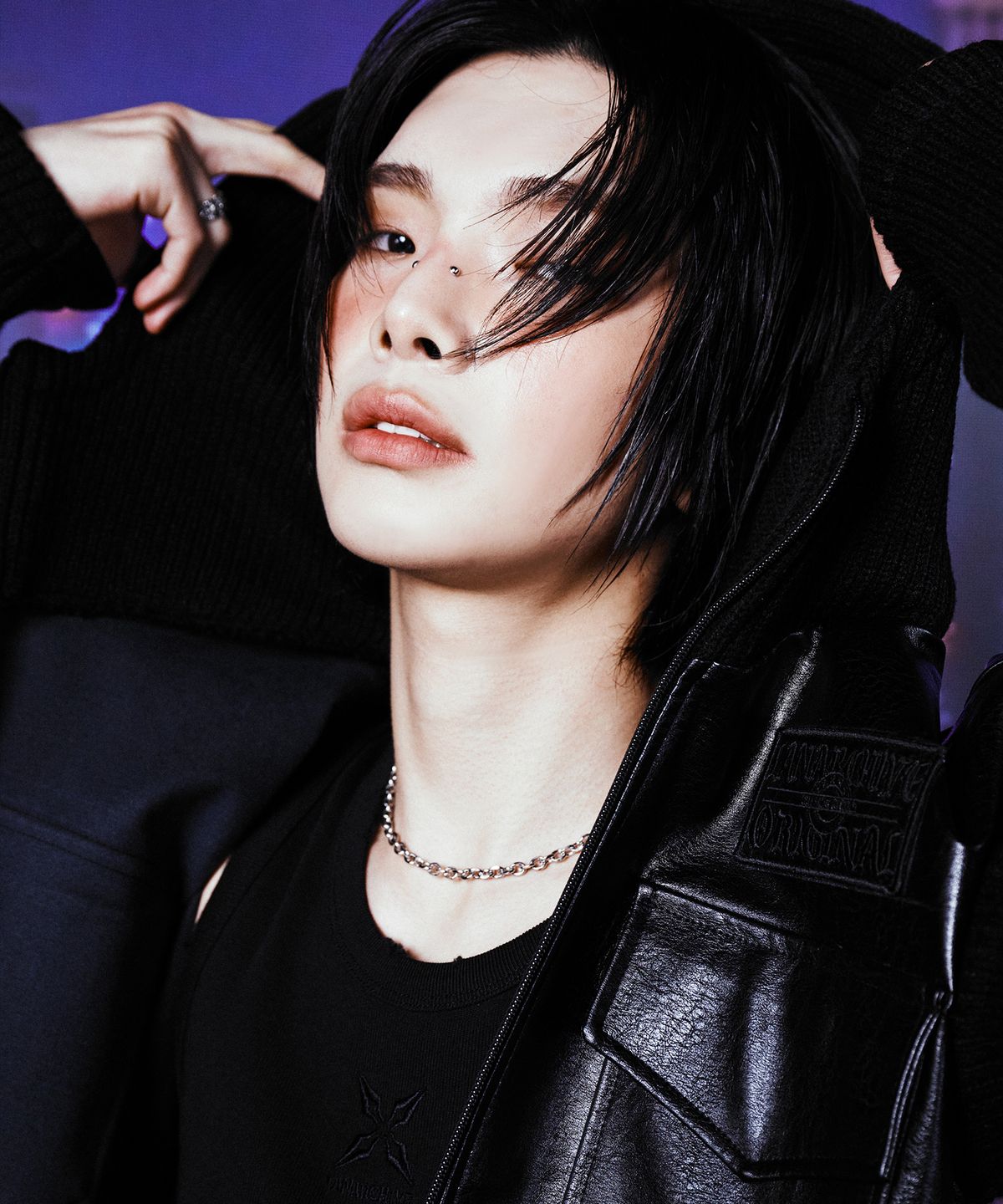 랜 아카이브(LANARCHIVE) [1035] 스퀘어 볼드 레이어드 목걸이