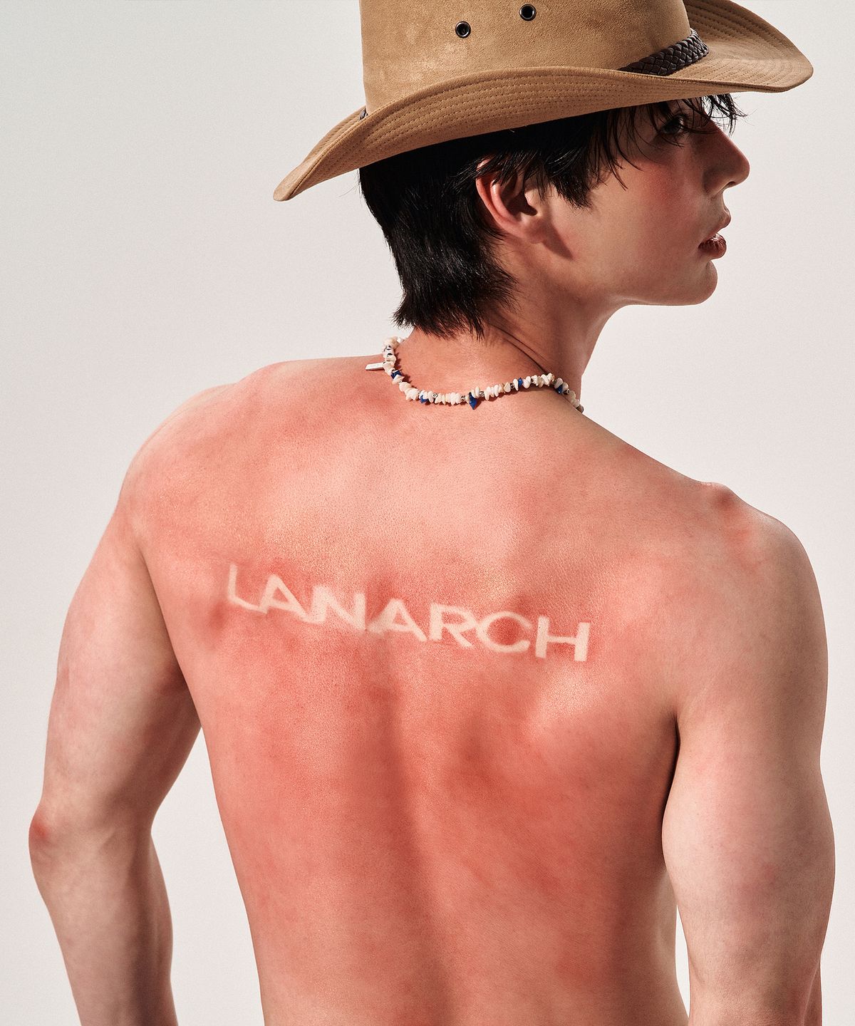 랜 아카이브(LANARCHIVE) [1071] 블루 니들 스톤 목걸이
