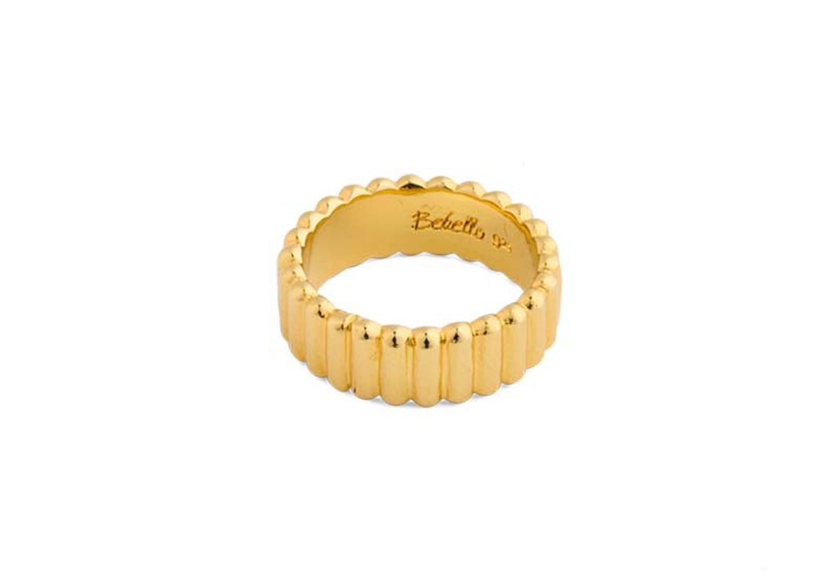베벨로(BEBELLO) [Bs-403] 925실버 볼드 애끼반지 (18k gold plating )