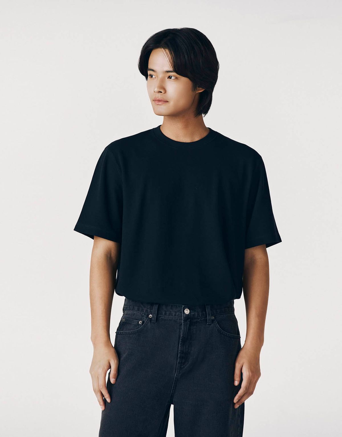 지오다노(GIORDANO) 인터락 텍스처 반팔 티셔츠 024901 [3color]