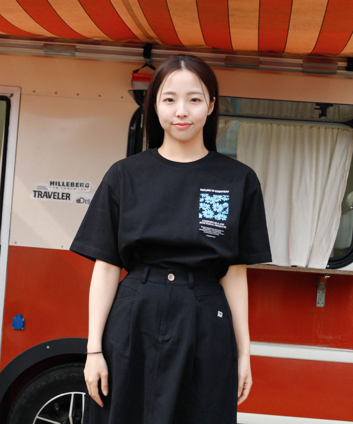 베어하우스(BEARHOUSE) 코트니(Cotny) front flower_BK