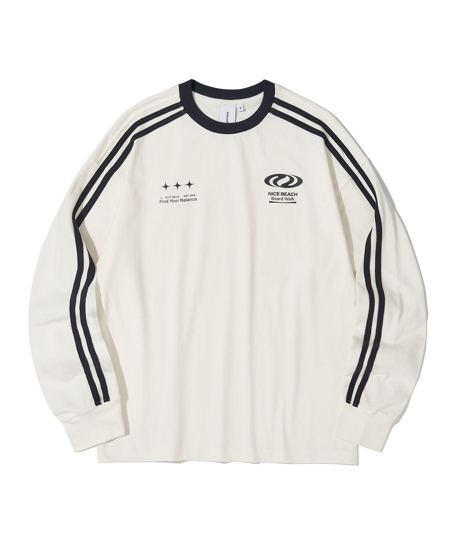MUSINSA | URBANDTYPE Football Jersey Long Sleeve_White
