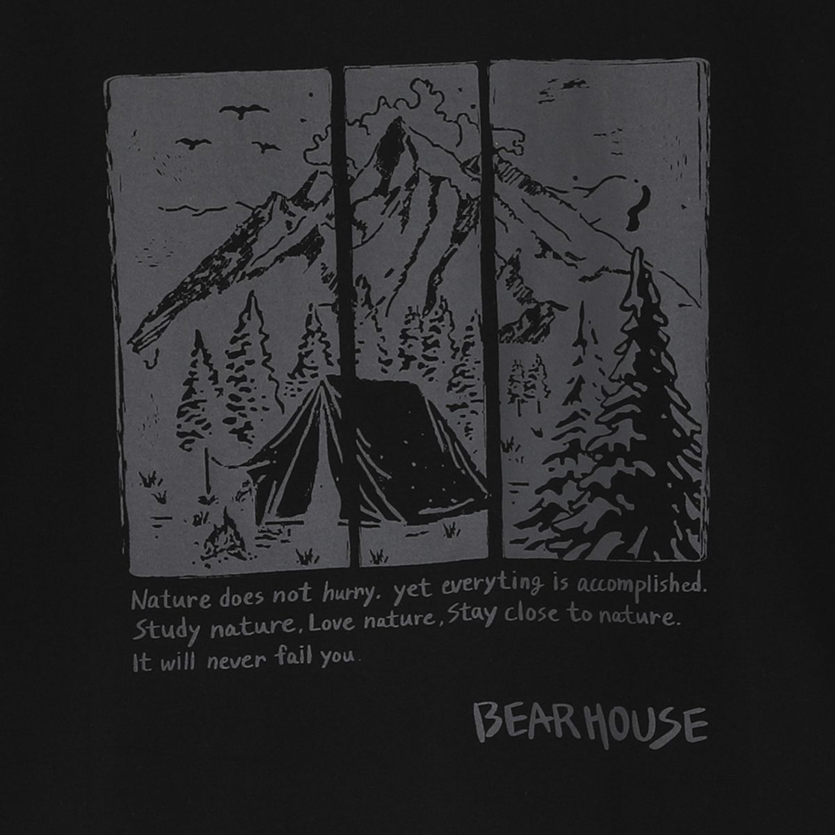 베어하우스(BEARHOUSE) 코마(Coma) camping T_BK