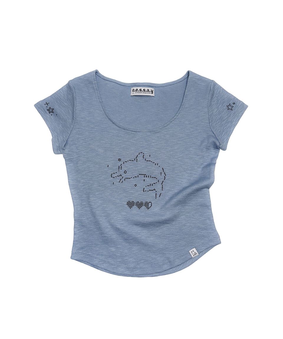 MUSINSA公式 | EESSAY ドルフィンTシャツ - スカイブルー