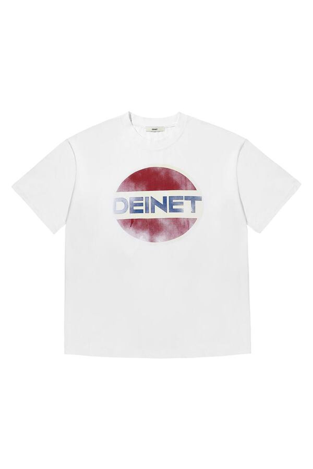다이닛(DEINET) VINTAGE GRAPHIC OVERFIT T-SHIRTS IN WHITE