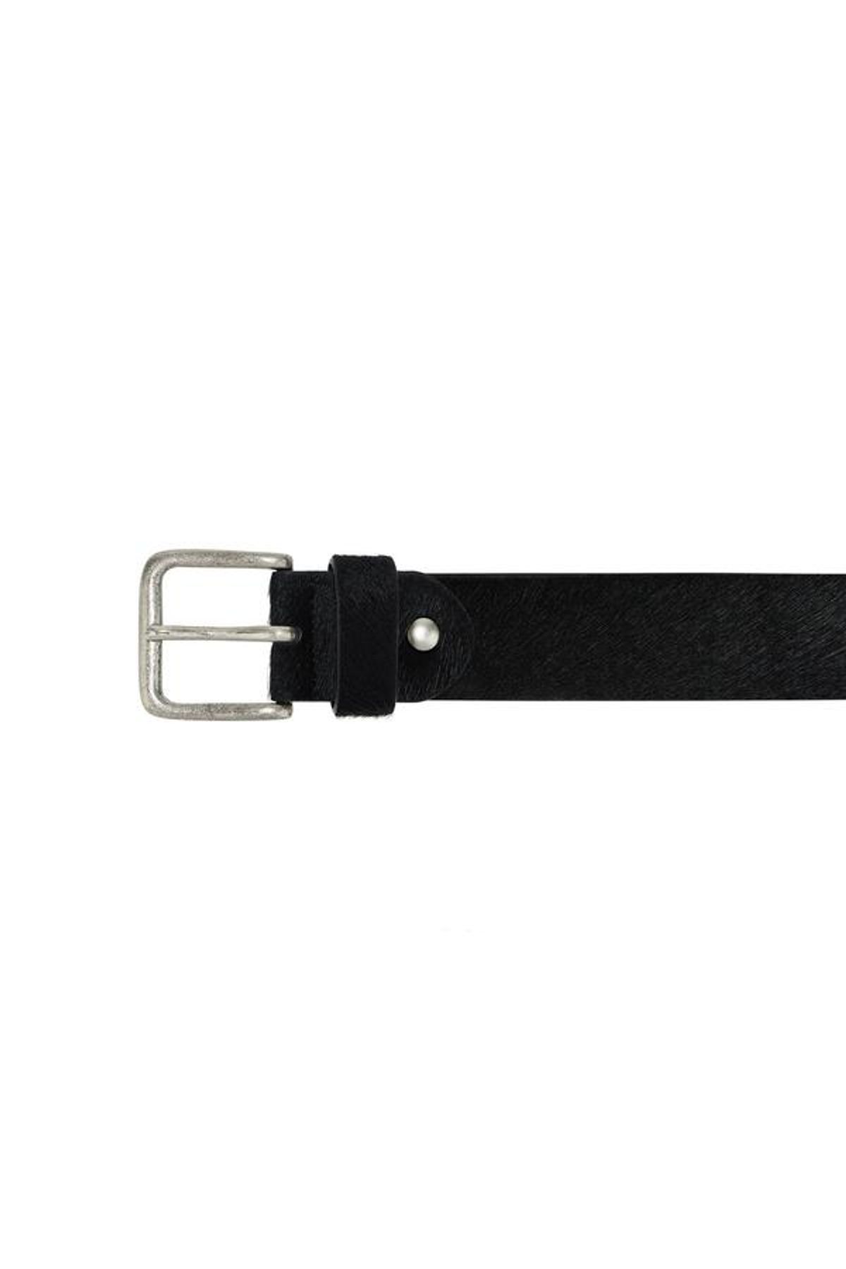 다이닛(DEINET) COWHIDE LEATHER BELT IN BLACK