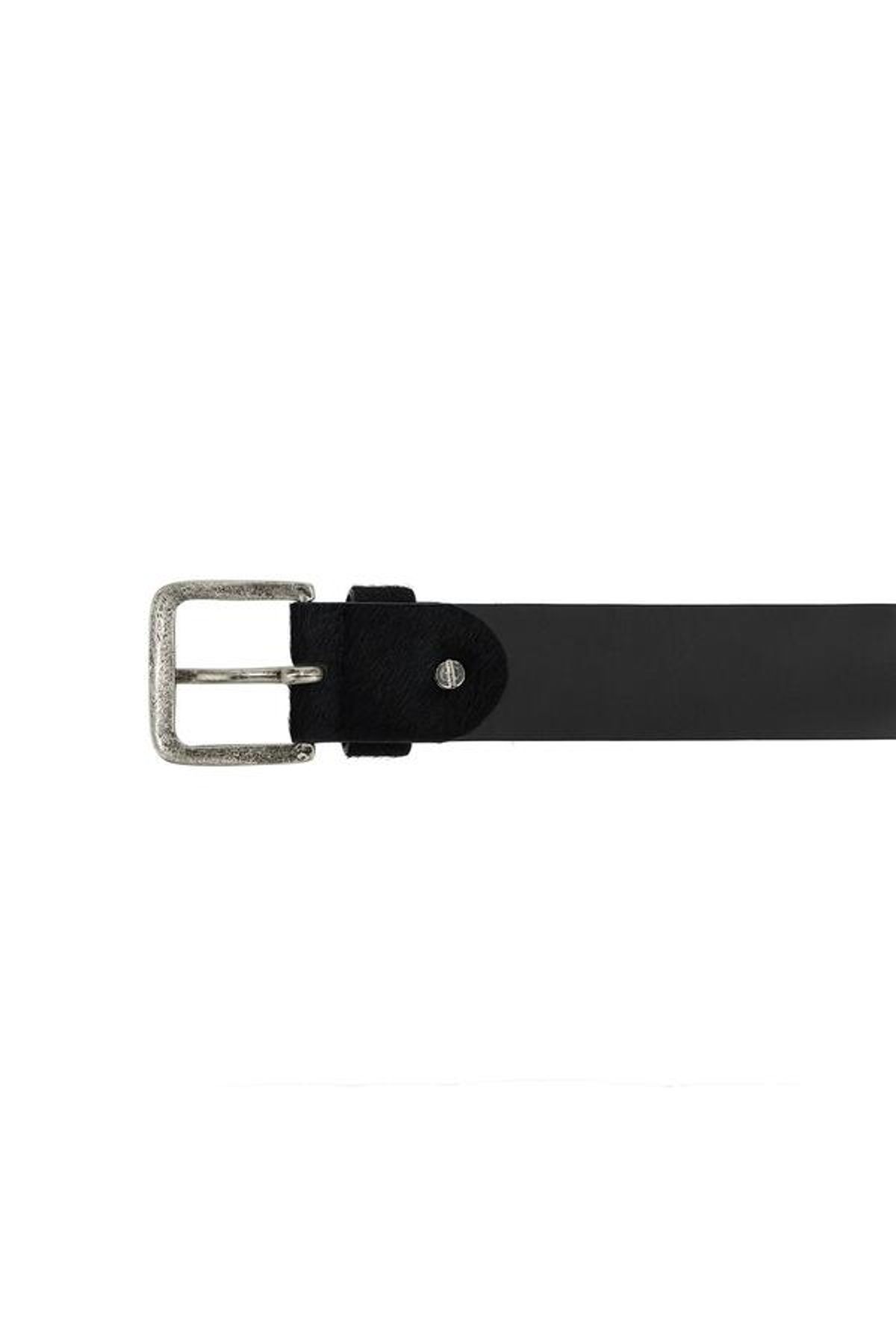 다이닛(DEINET) COWHIDE LEATHER BELT IN BLACK