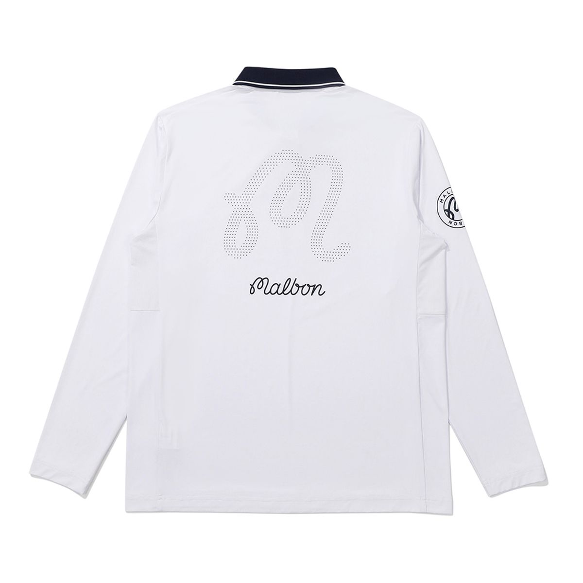 말본 골프(MALBON GOLF) M 메쉬 믹스 롱 슬리브 티셔츠 WHITE (MAN)