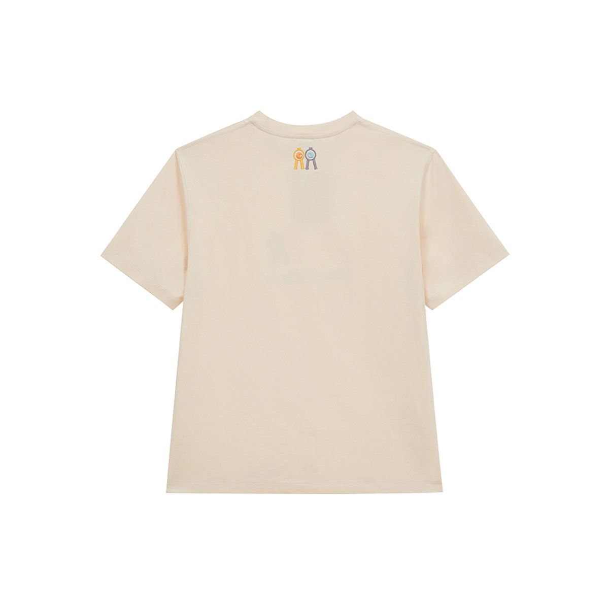 롤링롤라이(ROLLINGROLLEYE) 롤롤 플래그 크림 스크린 티셔츠 Roll Roll Flag Cream Screen T-shirt