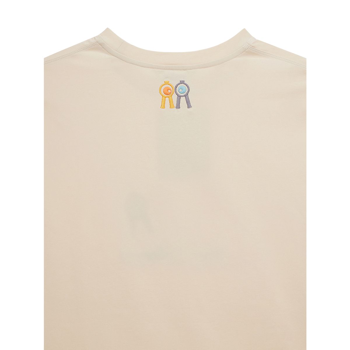 롤링롤라이(ROLLINGROLLEYE) 롤롤 플래그 크림 스크린 티셔츠 Roll Roll Flag Cream Screen T-shirt