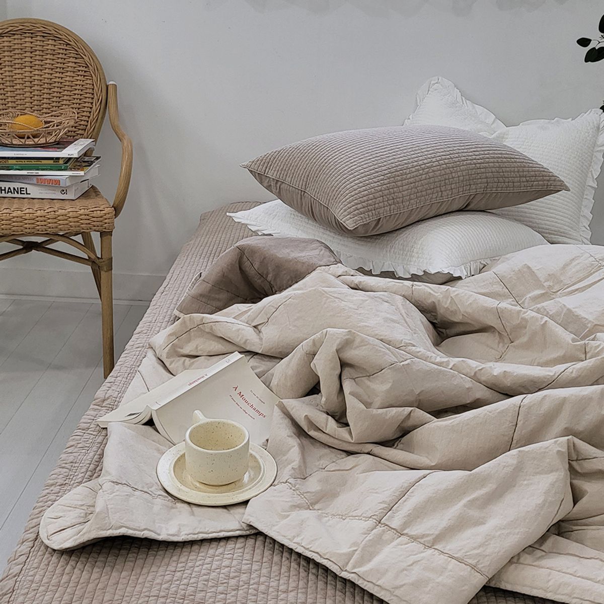 대구1988(DAEGU1988) 고밀도 피그먼트 워싱 60수 순면 아사면 이불 겸 스프레드 6color (SS/Q/K)
