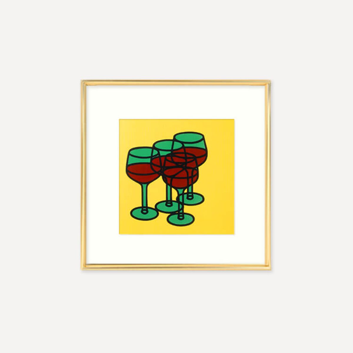 그릿시즌(GREET SEASON) 패트릭 콜필드 Wine Glasses, 1969 (액자 포함)
