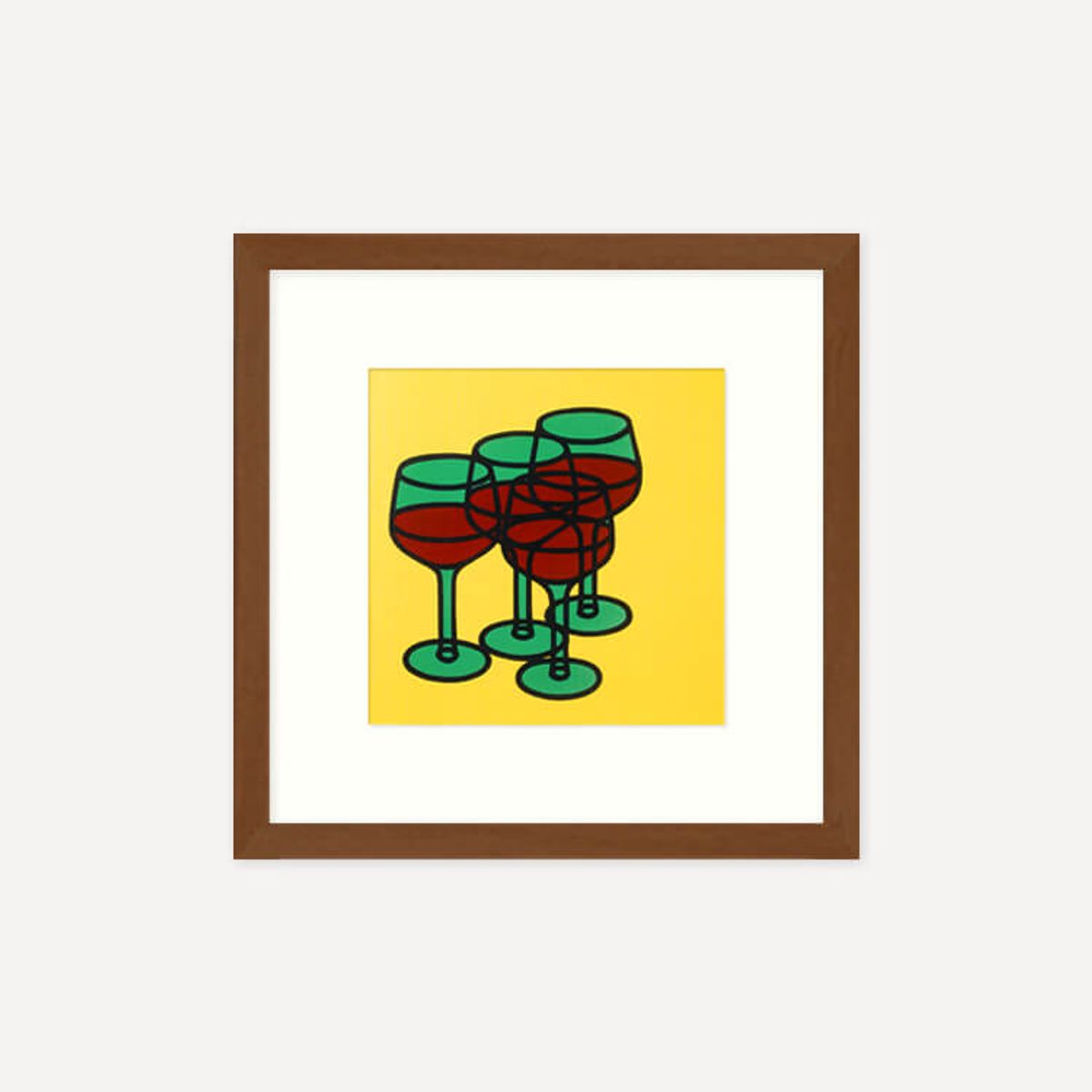 그릿시즌(GREET SEASON) 패트릭 콜필드 Wine Glasses, 1969 (액자 포함)