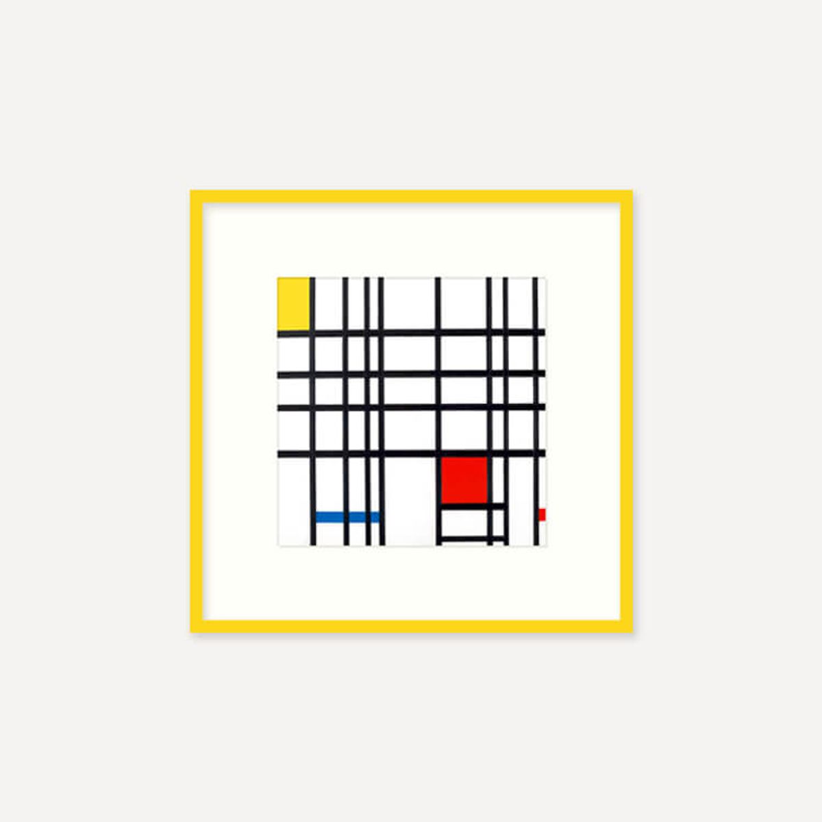 그릿시즌(GREET SEASON) 피에트 몬드리안 Composition with Yellow, Blue and Red, 1942 (액자 포함)