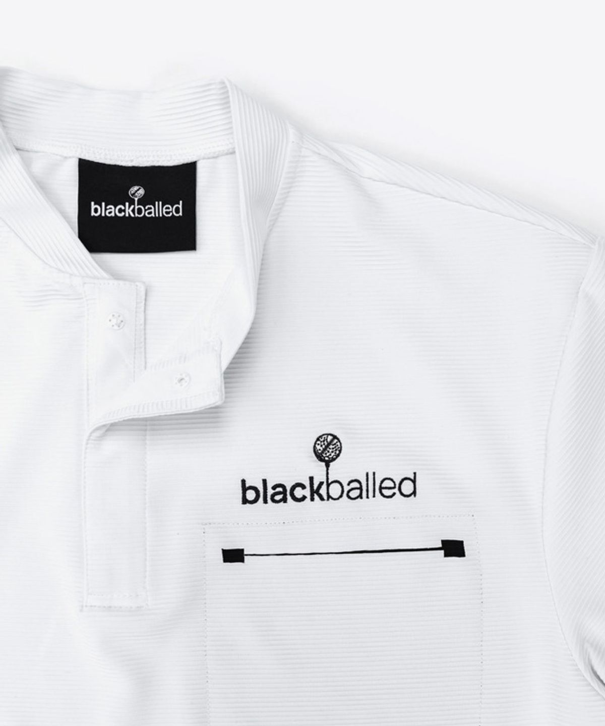 블랙볼드(BLACKBALLED) bbg 블레이드 폴로 티셔츠 WHITE