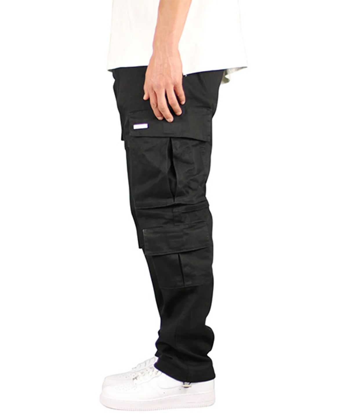 하이퍼 데님(HYPER DENIM) 블랙  8 포켓 카고 팬츠