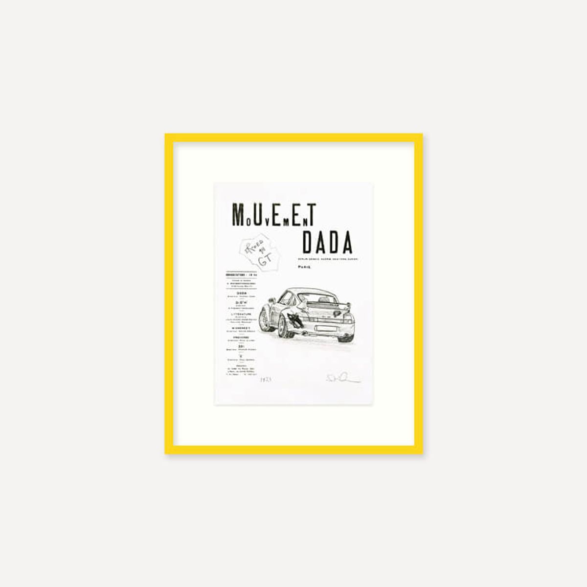 그릿시즌(GREET SEASON) 다니엘 아샴 Study for Eroded Porsche 911 GT, 2023 (액자 포함)