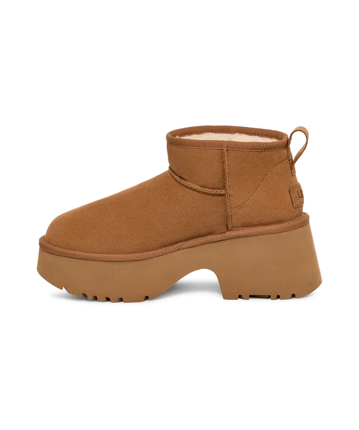 어그(UGG) [WOMEN] 청키 힐 부츠 (클래식 울트라 미니 뉴 하이츠) - 체스넛 / 1158311CHE