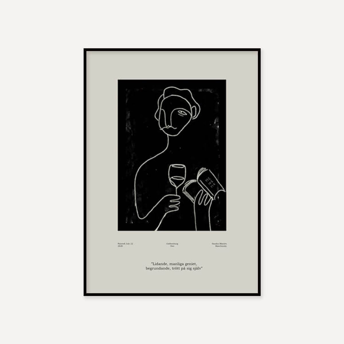 그릿시즌(GREET SEASON) 산드라 블로멘 마스차인스키 Genius (액자 포함)