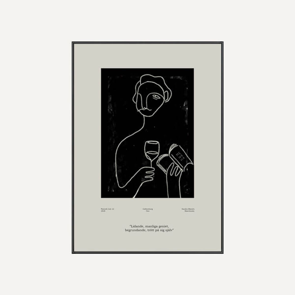 그릿시즌(GREET SEASON) 산드라 블로멘 마스차인스키 Genius (액자 포함)