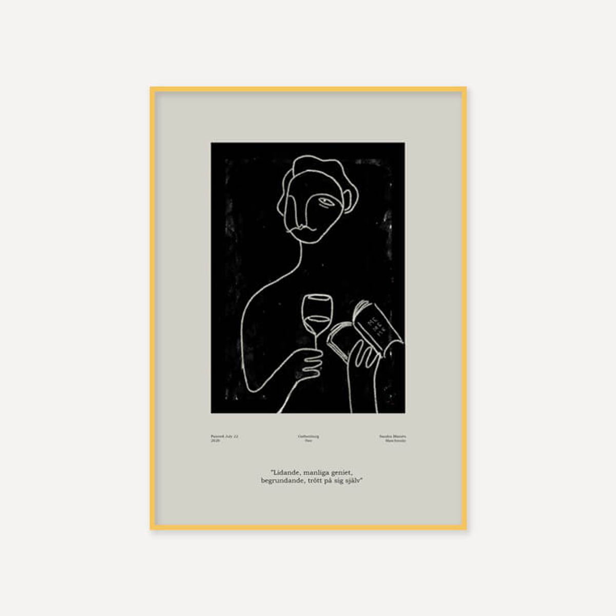 그릿시즌(GREET SEASON) 산드라 블로멘 마스차인스키 Genius (액자 포함)