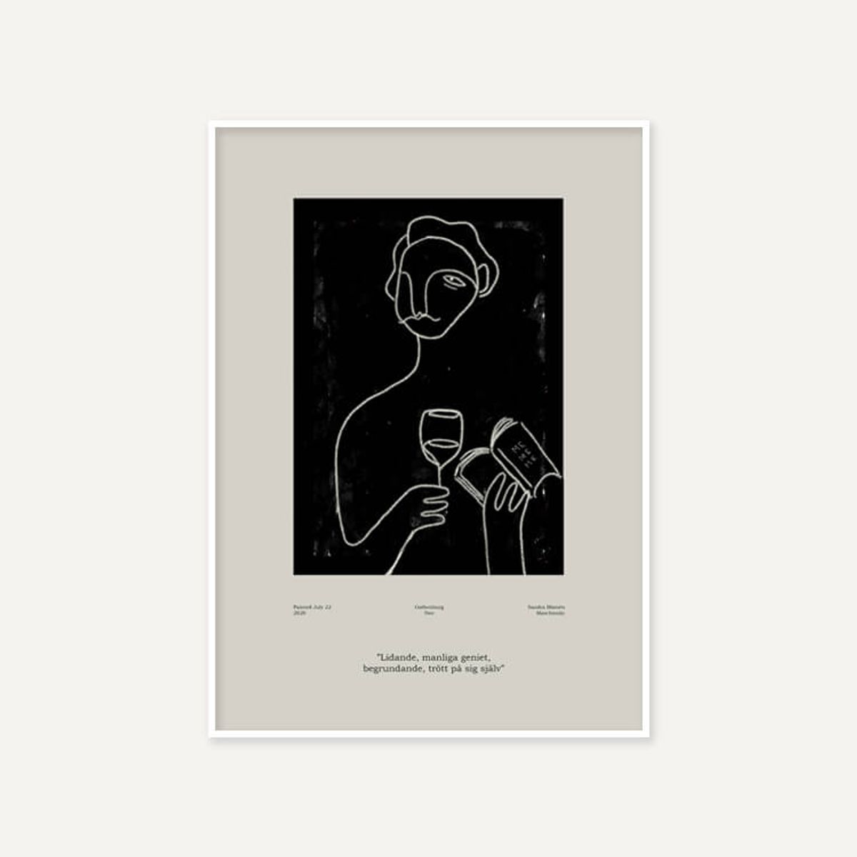 그릿시즌(GREET SEASON) 산드라 블로멘 마스차인스키 Genius (액자 포함)
