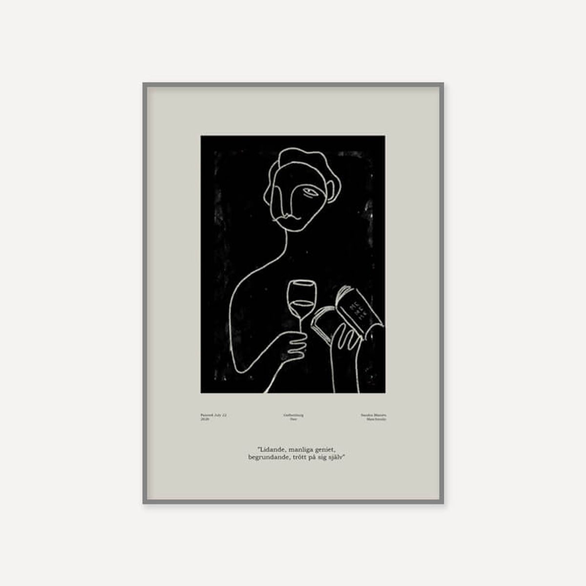 그릿시즌(GREET SEASON) 산드라 블로멘 마스차인스키 Genius (액자 포함)