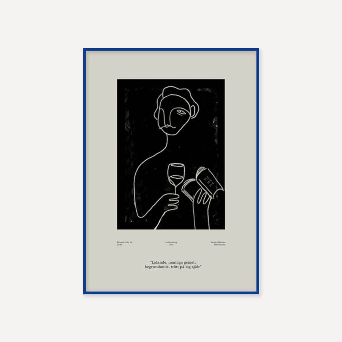 그릿시즌(GREET SEASON) 산드라 블로멘 마스차인스키 Genius (액자 포함)