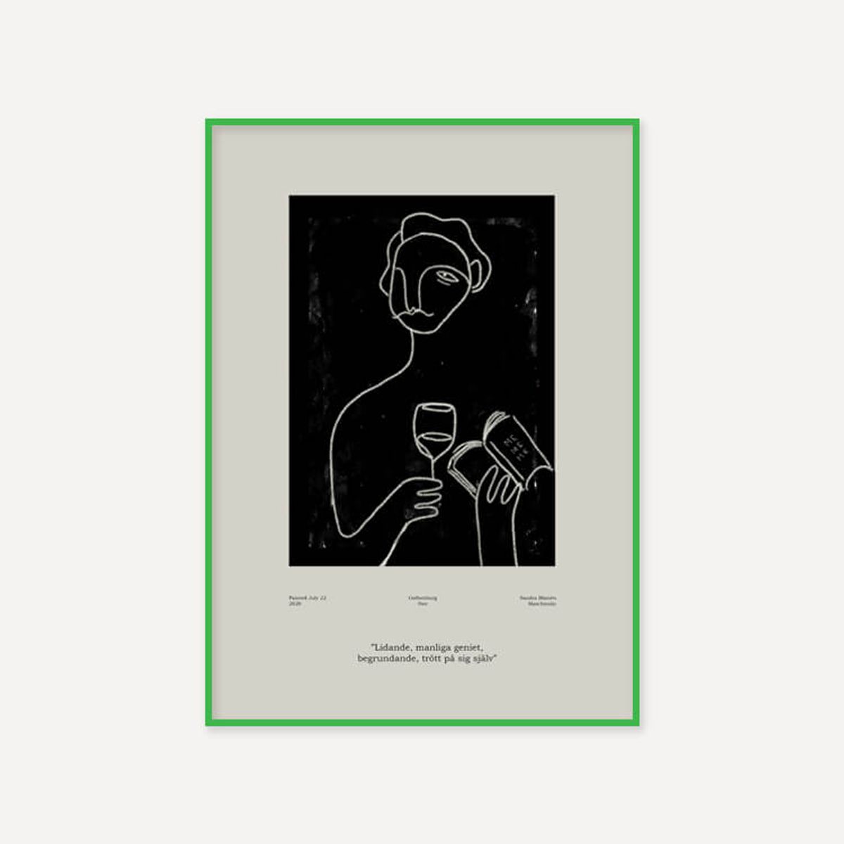 그릿시즌(GREET SEASON) 산드라 블로멘 마스차인스키 Genius (액자 포함)