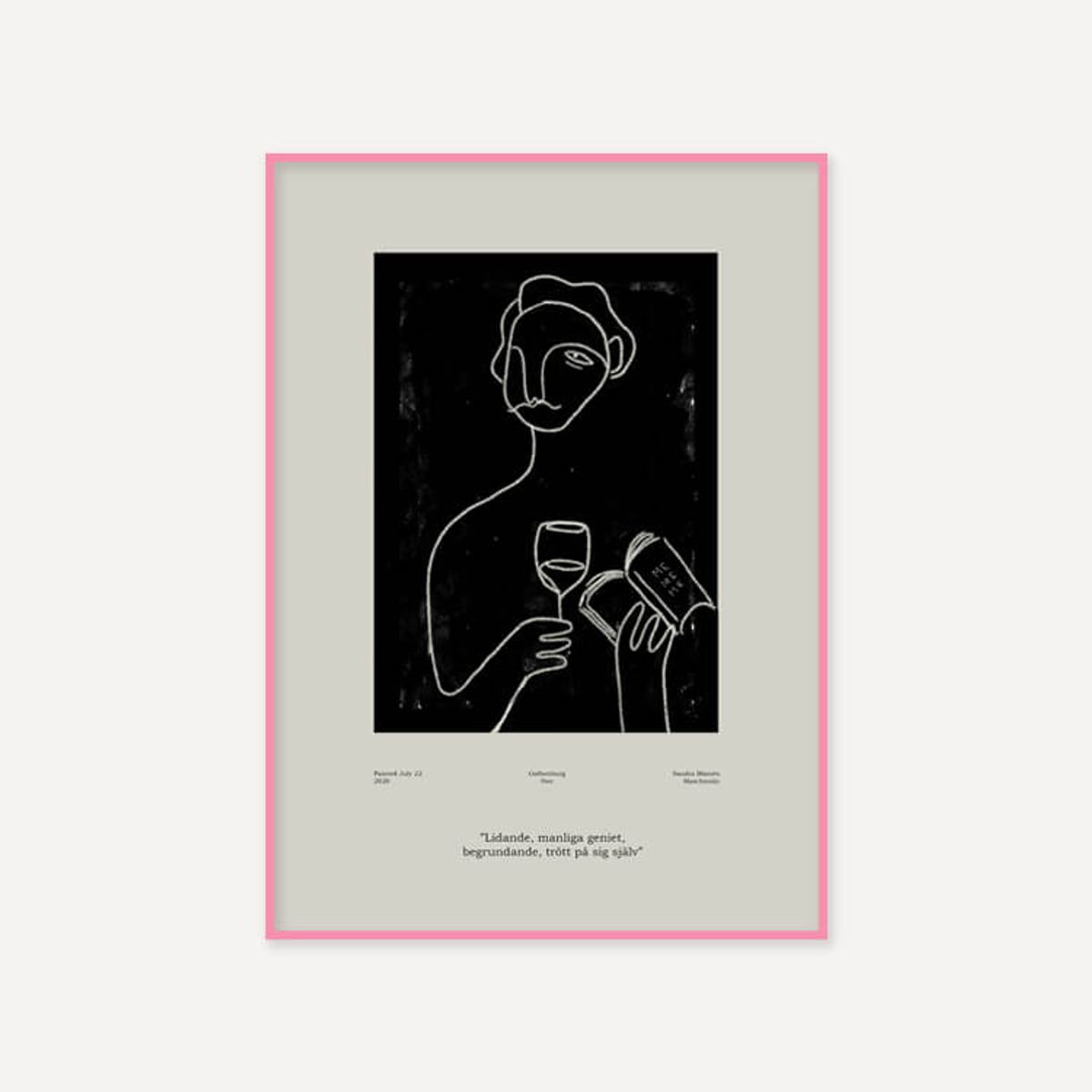 그릿시즌(GREET SEASON) 산드라 블로멘 마스차인스키 Genius (액자 포함)