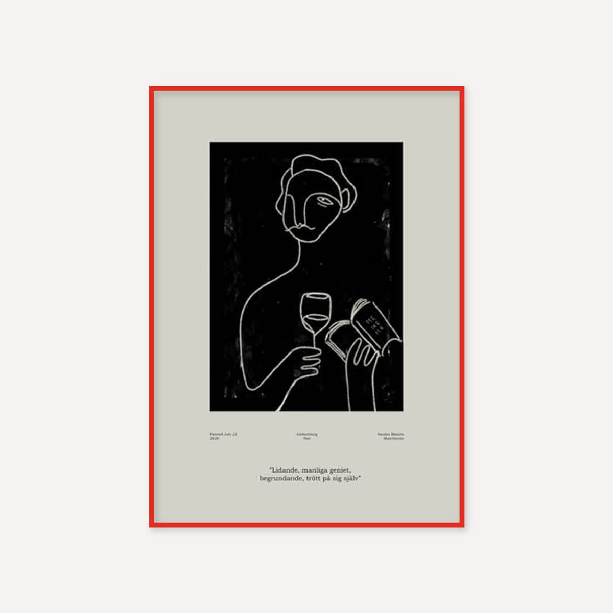그릿시즌(GREET SEASON) 산드라 블로멘 마스차인스키 Genius (액자 포함)