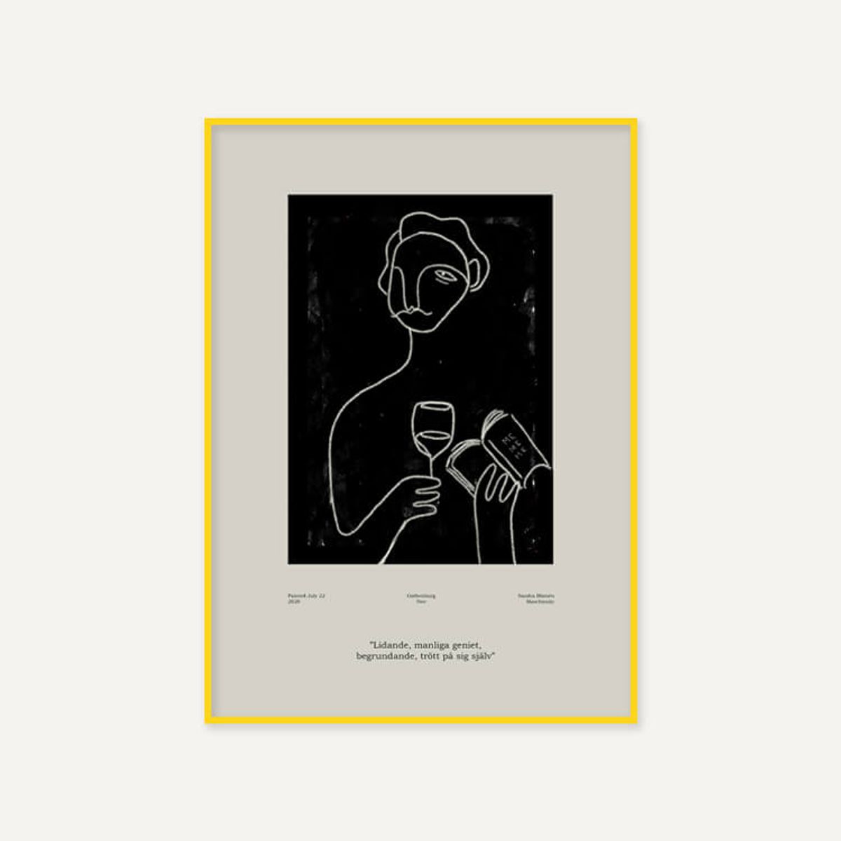 그릿시즌(GREET SEASON) 산드라 블로멘 마스차인스키 Genius (액자 포함)