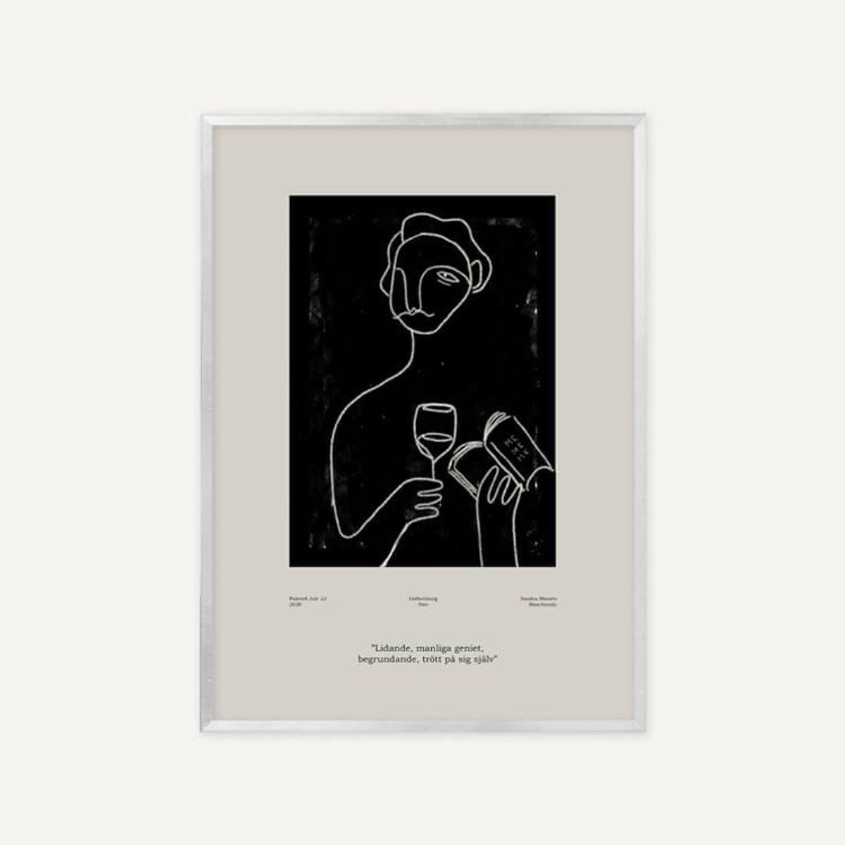 그릿시즌(GREET SEASON) 산드라 블로멘 마스차인스키 Genius (액자 포함)