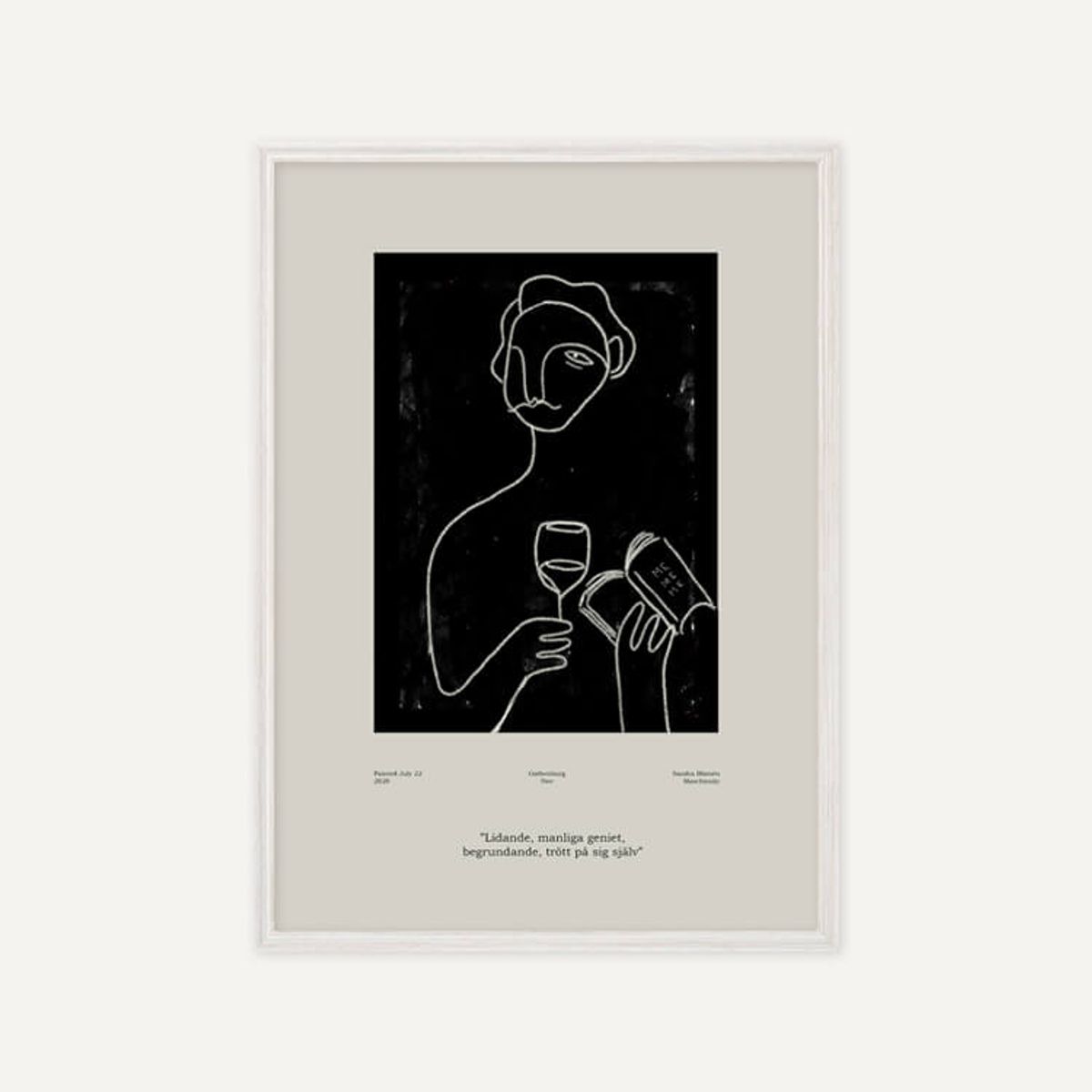 그릿시즌(GREET SEASON) 산드라 블로멘 마스차인스키 Genius (액자 포함)