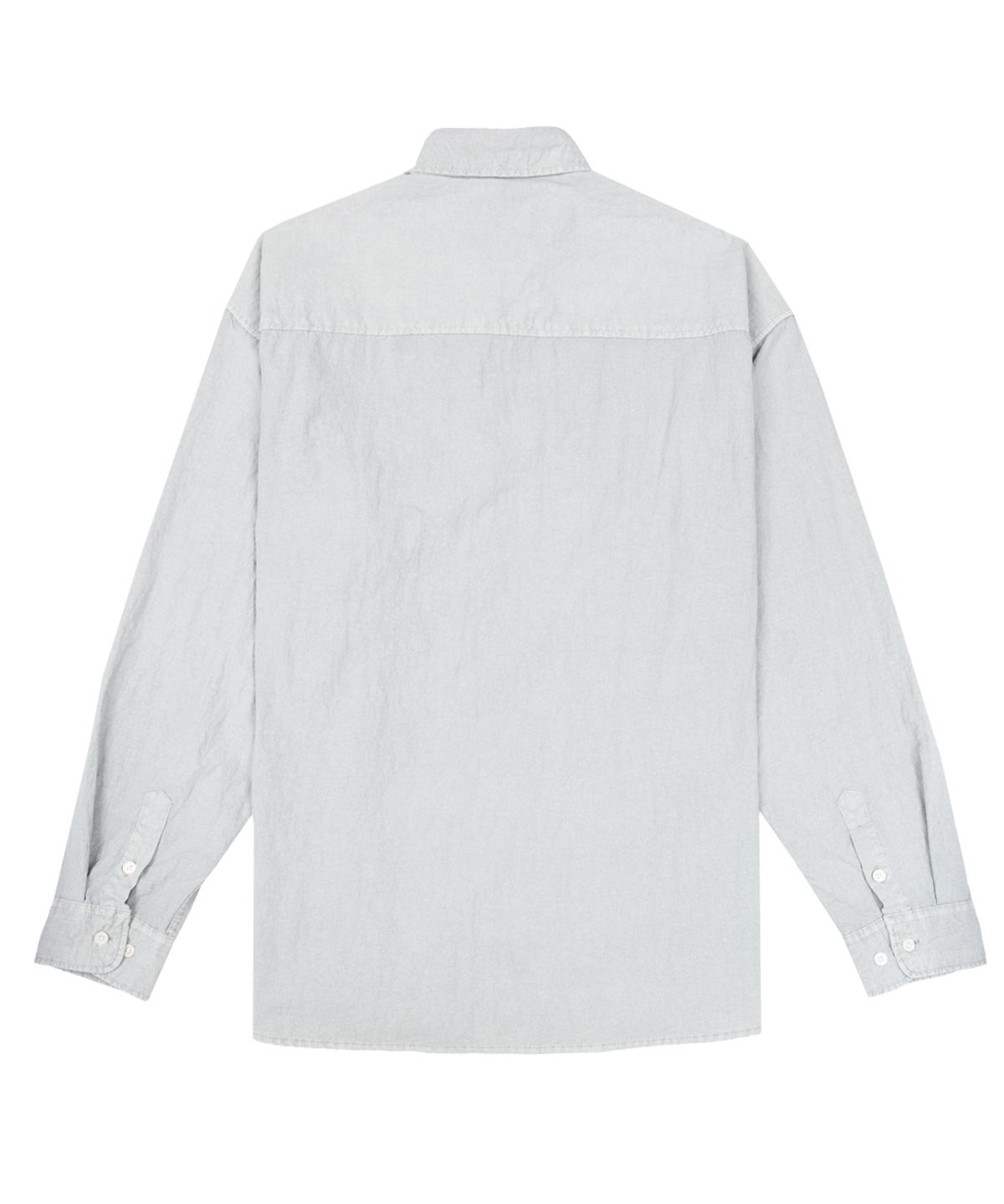 누프에블루(NEUFETBLEU) NEB nylon pigment shirts (light gray)
