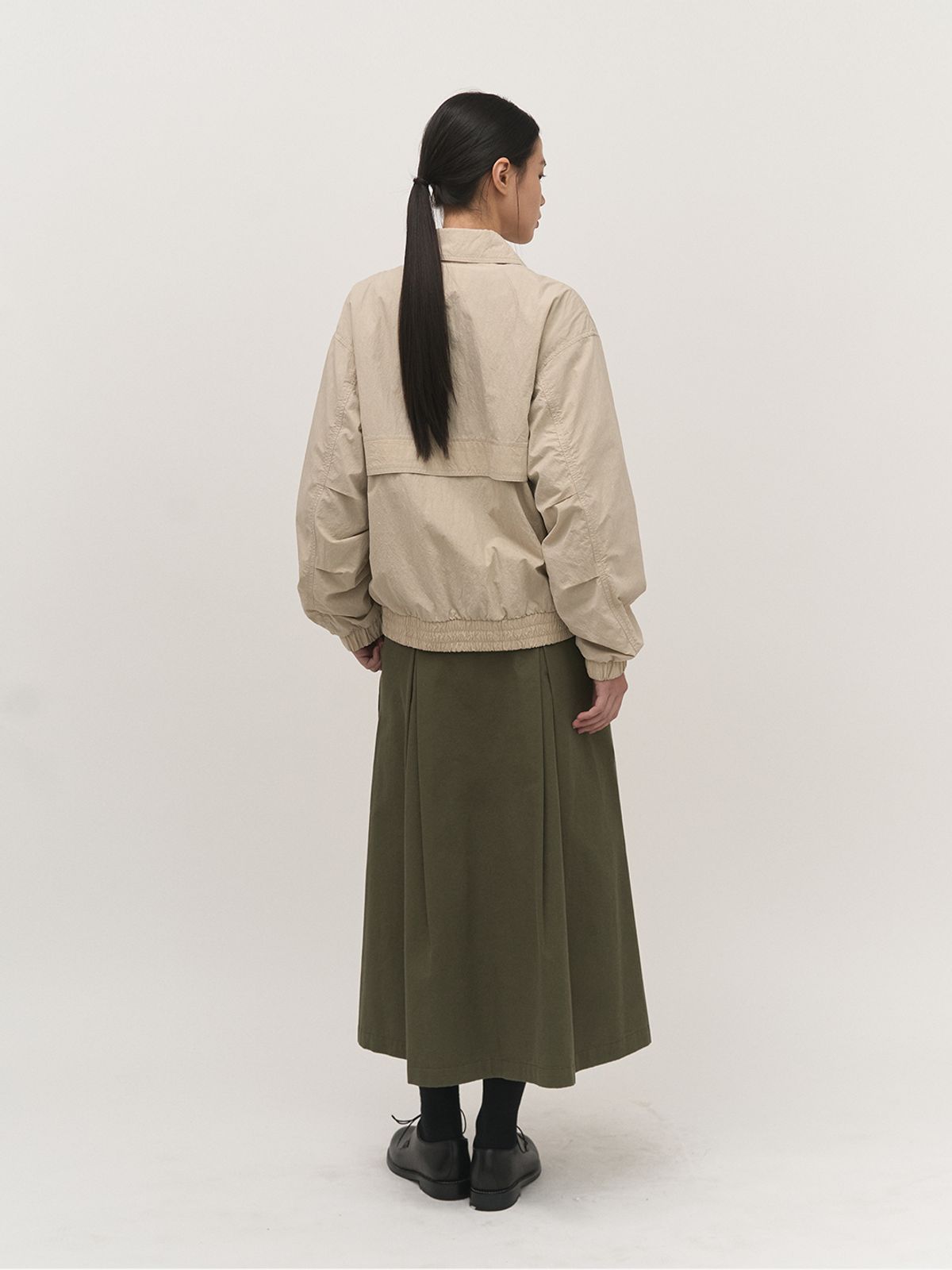 러프사이드 화이트라벨(ROUGH SIDE WHITE LABEL) Natural Wind Blouson Oatmeal