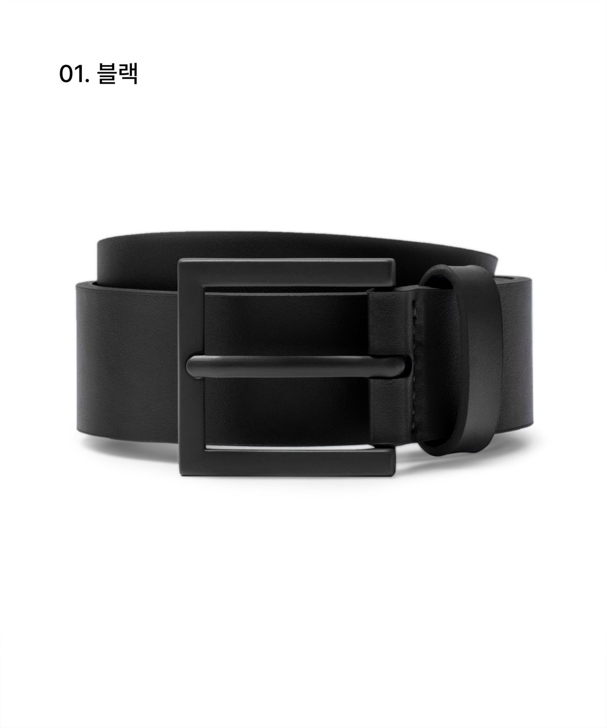 무신사 스탠다드(MUSINSA STANDARD) 스퀘어 미니멀 레더 벨트_30mm