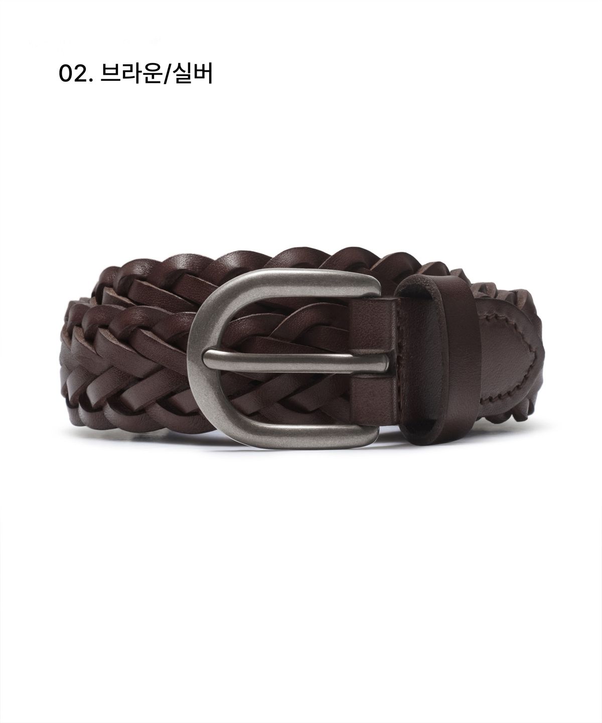 무신사 스탠다드(MUSINSA STANDARD) 레더 위빙 벨트_25mm