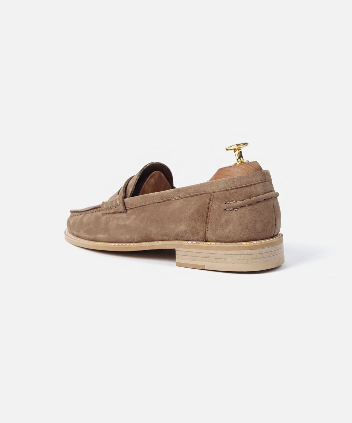 커스텀무드(CUSTOMMOOD) 레어 스웨이드 페니로퍼(olive khaki)