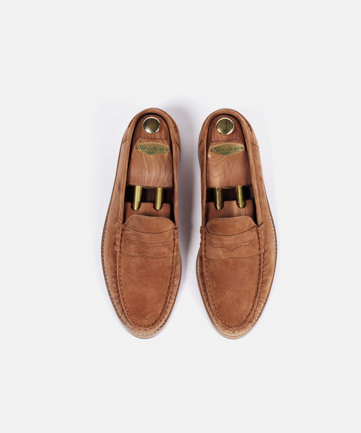 커스텀무드(CUSTOMMOOD) 레어 스웨이드 페니로퍼(gold brown)