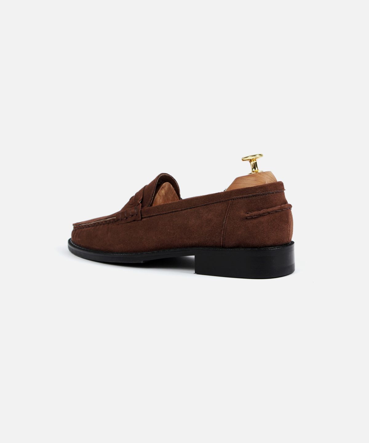 커스텀무드(CUSTOMMOOD) 레어 스웨이드 페니로퍼(brown)