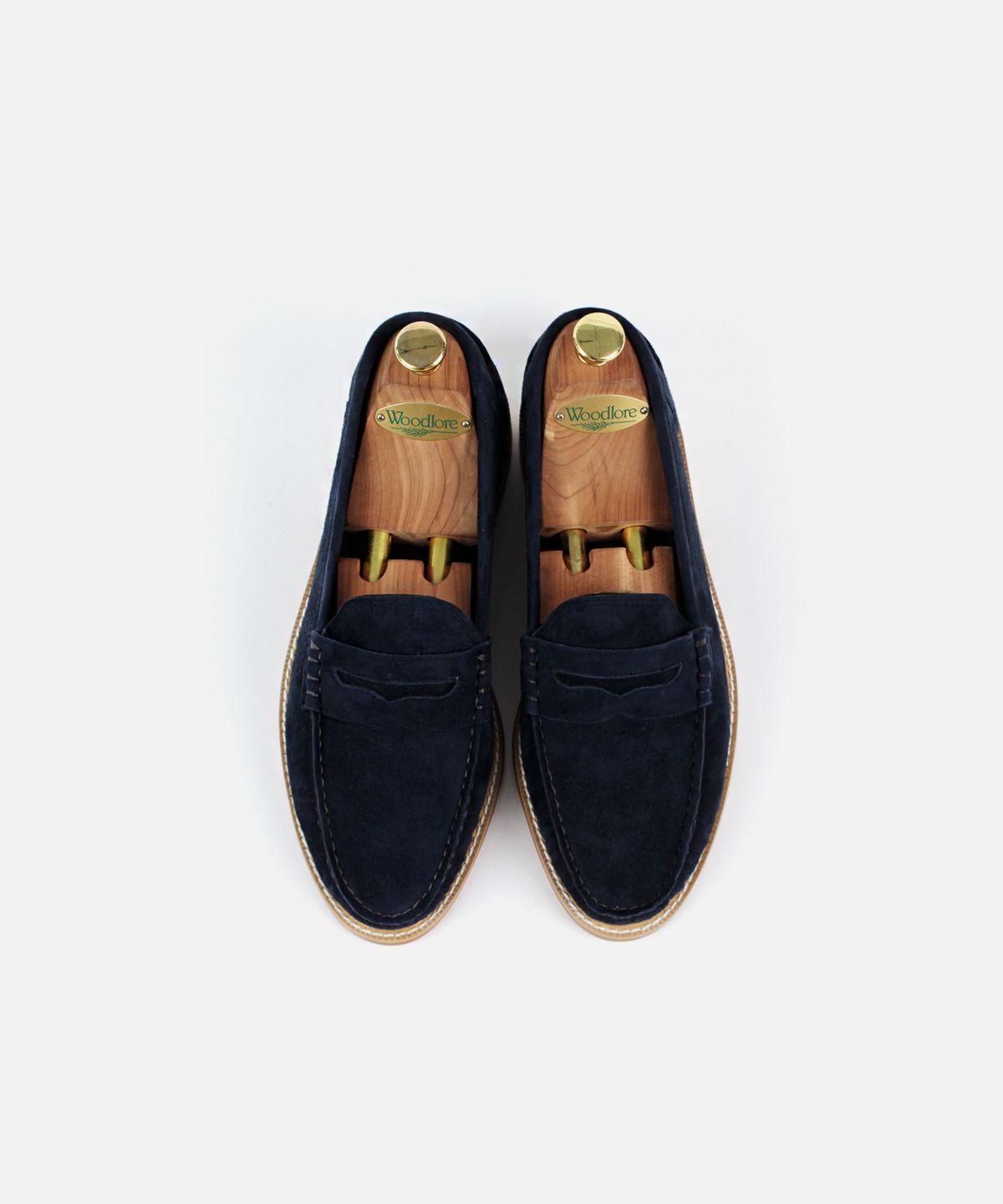 커스텀무드(CUSTOMMOOD) 레어 스웨이드 페니로퍼(navy)