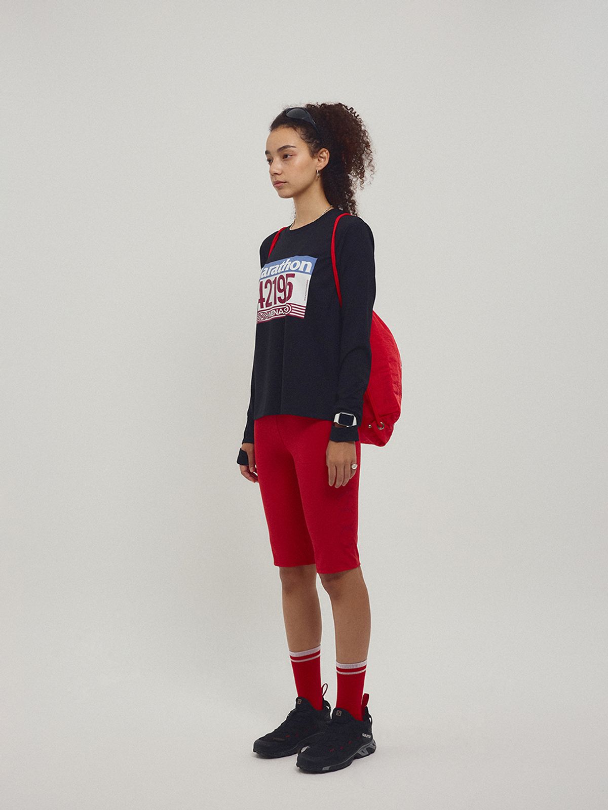 미나수(MENASOO) Menasoo Nylon String Backpack_Red