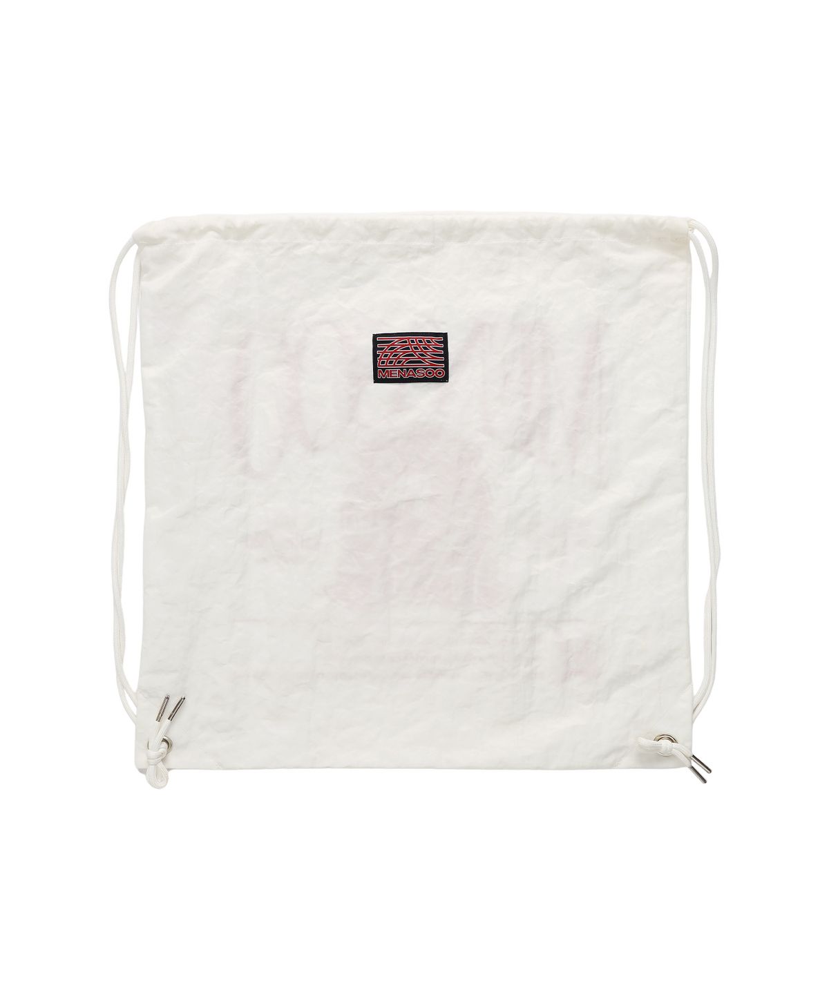 미나수(MENASOO) Menasoo Nylon String Backpack_White
