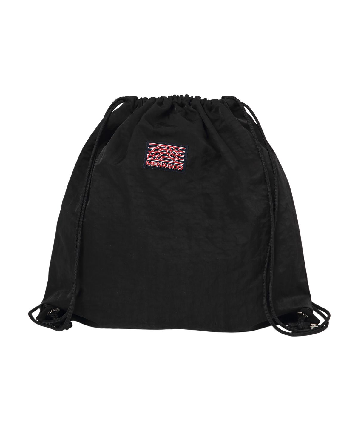 미나수(MENASOO) Menasoo Nylon String Backpack_Black