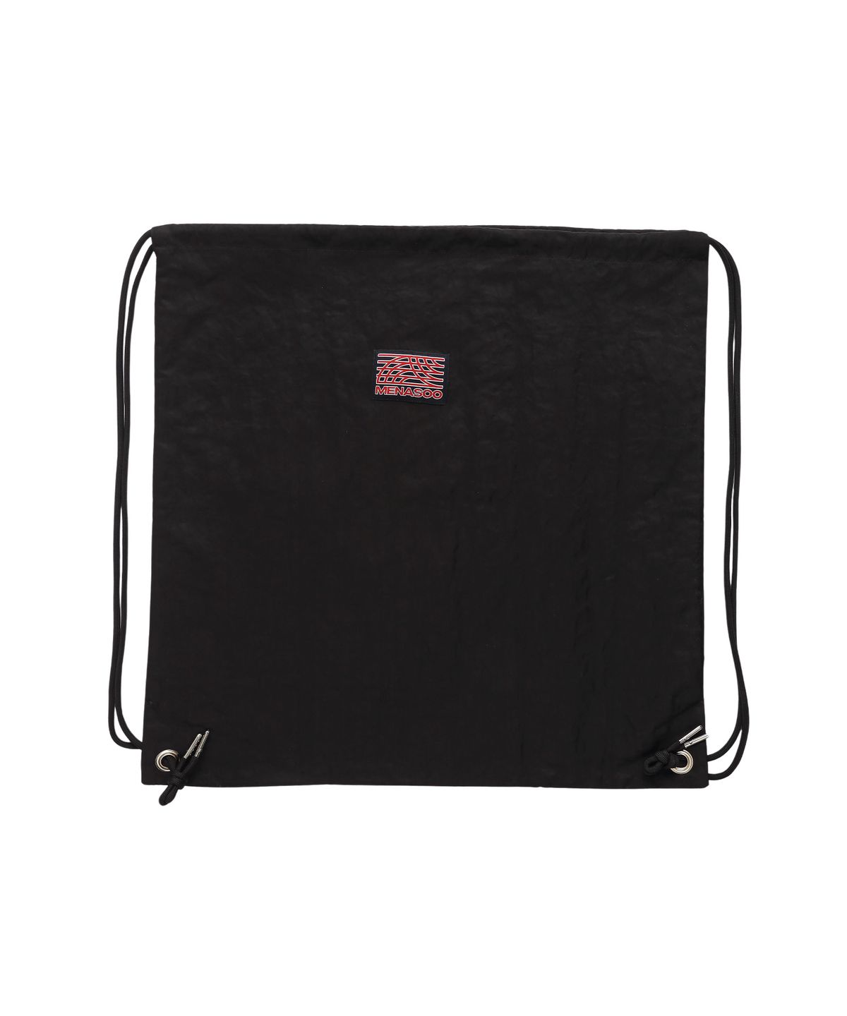 미나수(MENASOO) Menasoo Nylon String Backpack_Black