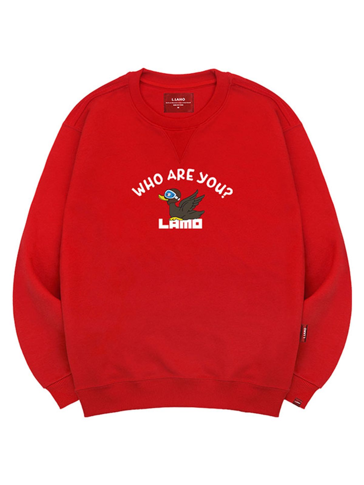 엘라모(LLAMO) 라모덕 맨투맨 남녀공용 빅사이즈 S~4XL
