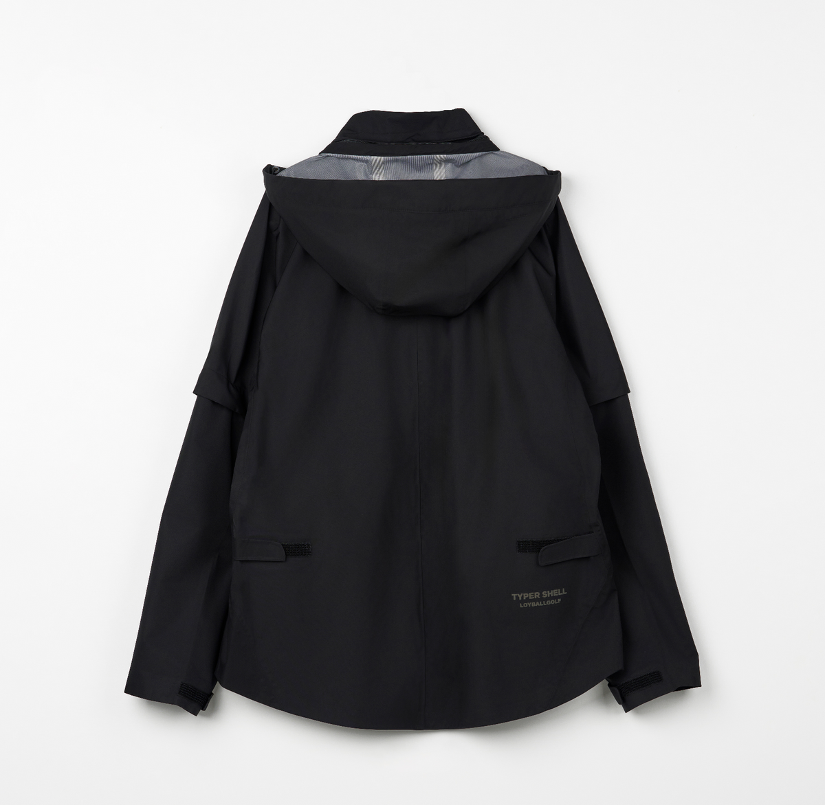 로이볼 골프(LOYBALLGOLF) 3Layer Rain Jacket - Black