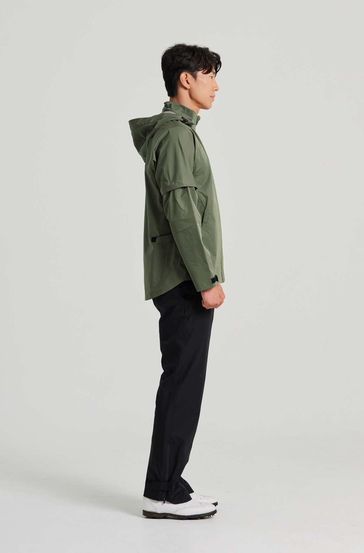 로이볼 골프(LOYBALLGOLF) 3Layer Rain Jacket - Khaki